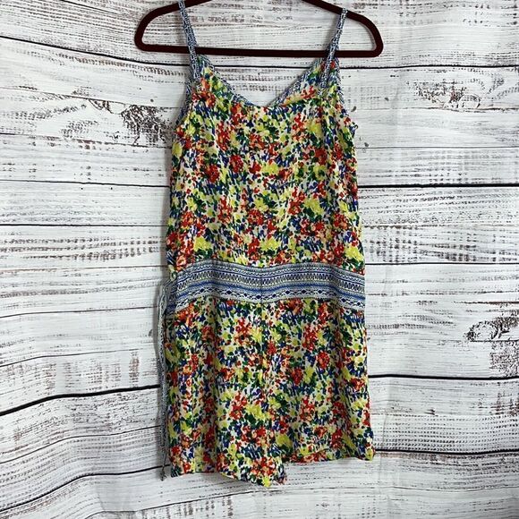 Cabi Romper Womens Size Small fiesta Floral Cruise yacht jumpsuit light Fun - Picture 4 of 9